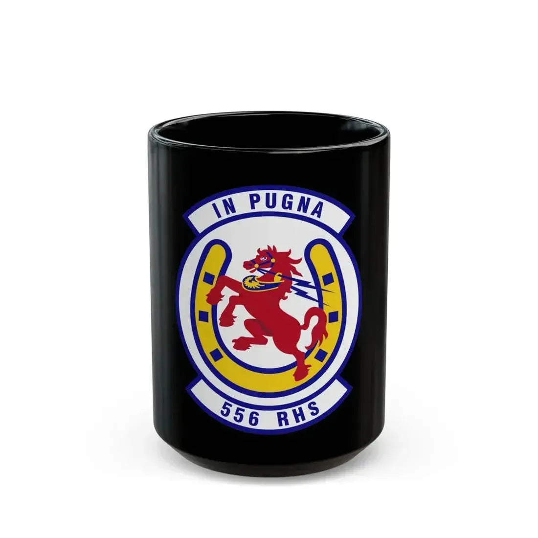 556th Red Horse Squadron (U.S. Air Force) Black Coffee Mug 15oz - Go Mug Yourself
