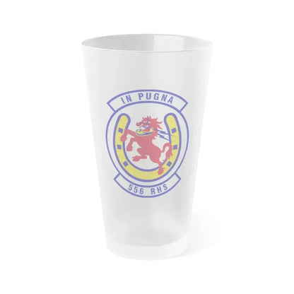 556th Red Horse Squadron (U.S. Air Force) Frosted Pint Glass 16oz 16oz Frosted - Go Mug Yourself