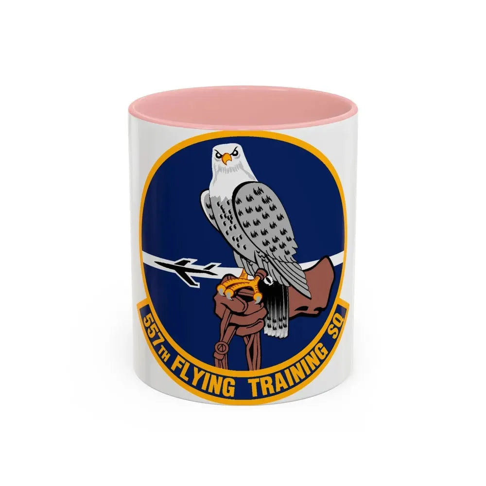 557 Flying Training Squadron AETC (U.S. Air Force) Accent Coffee Mug 11oz Pink - Go Mug Yourself