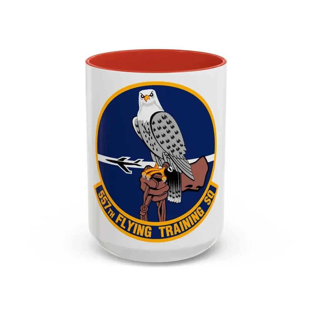 557 Flying Training Squadron AETC (U.S. Air Force) Accent Coffee Mug 15oz Red - Go Mug Yourself