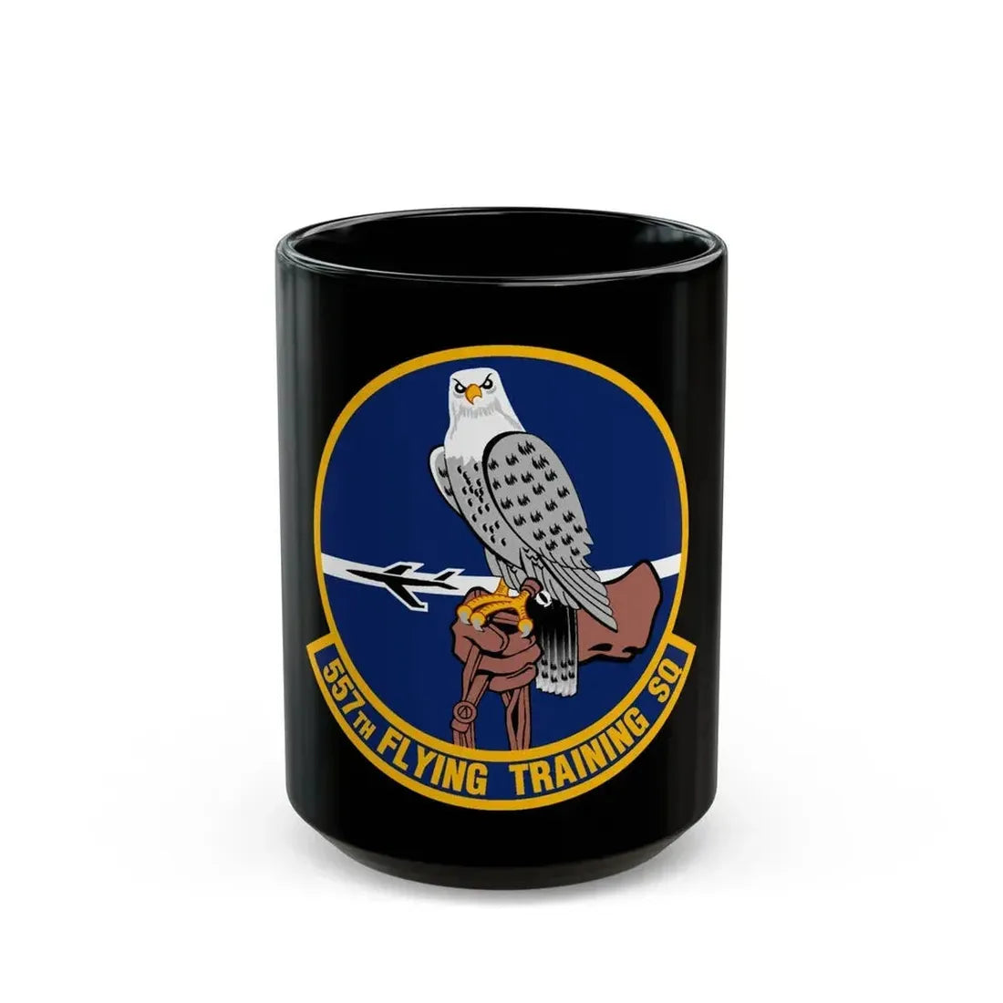557 Flying Training Squadron AETC (U.S. Air Force) Black Coffee Mug 15oz - Go Mug Yourself