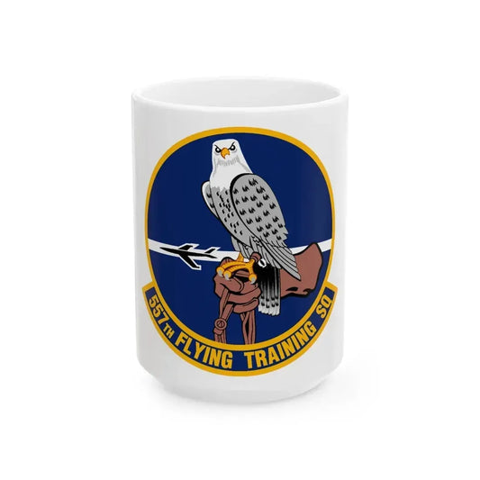 557 Flying Training Squadron AETC (U.S. Air Force) White Coffee Mug 15oz - Go Mug Yourself