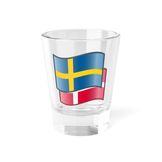 Denmark-Sweden (Denmark) Shot Glass 1.5oz