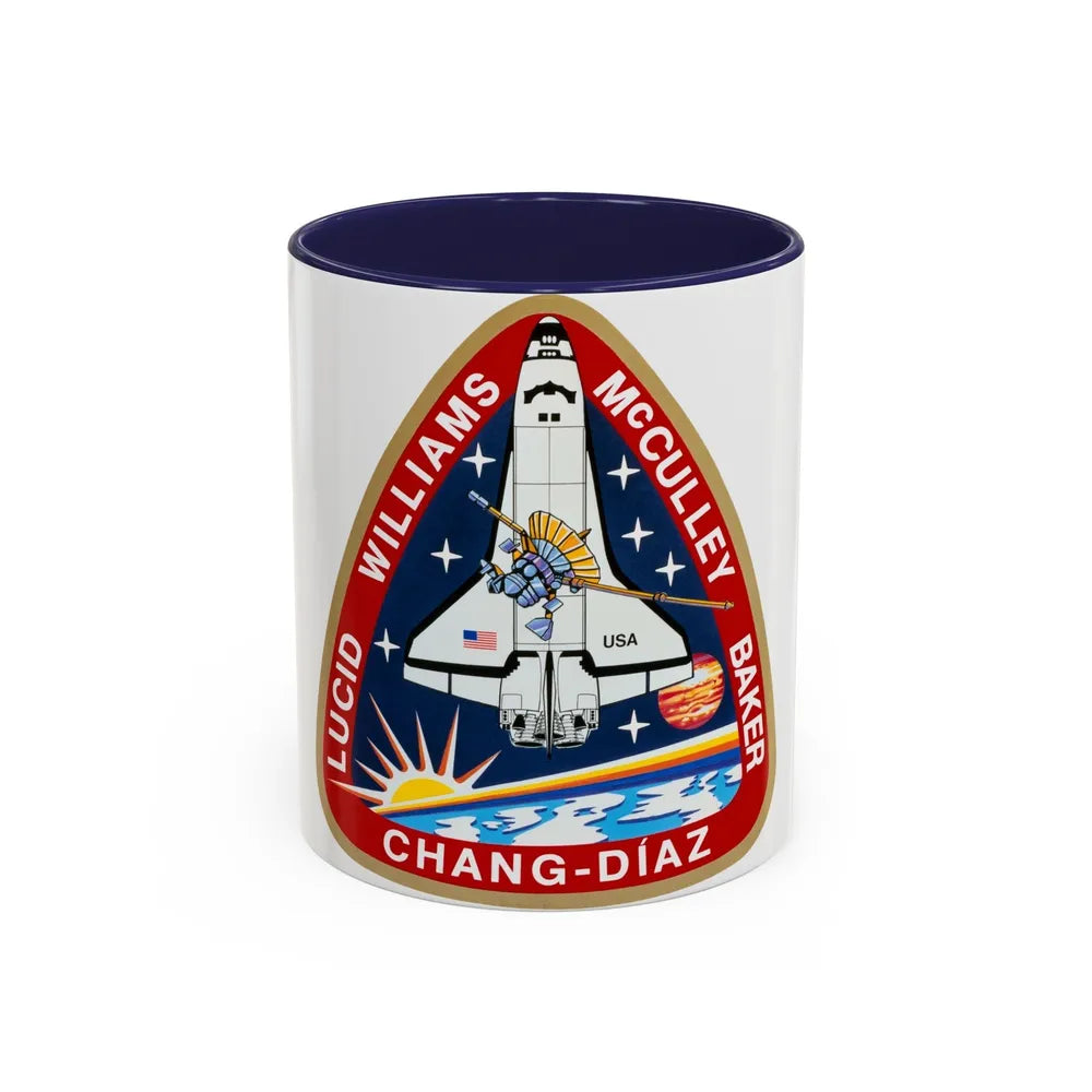 STS 34 (NASA) Accent Coffee Mug-11oz-Navy-Go Mug Yourself