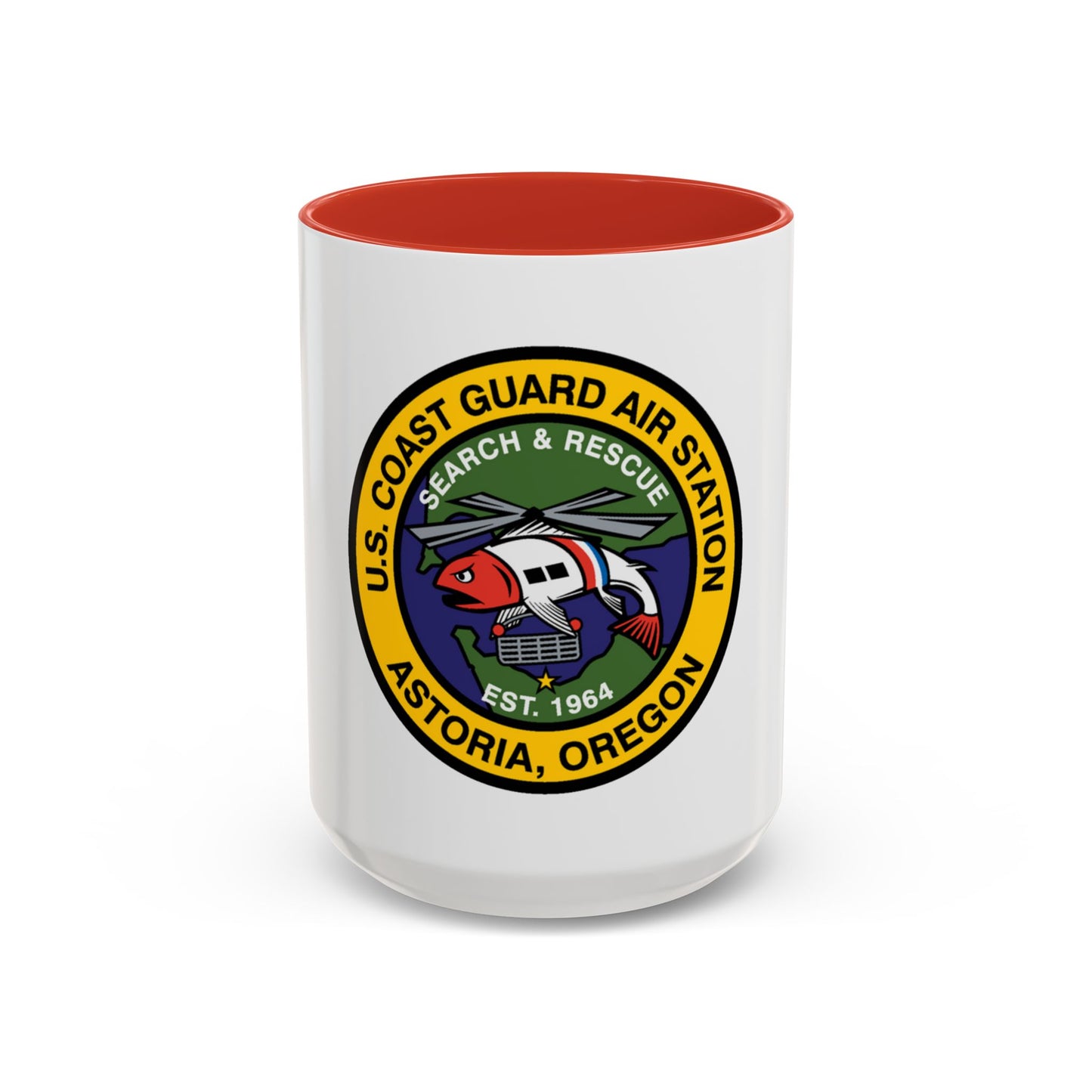 USCG AS Astoria Oregon (U.S. Coast Guard) Accent Coffee Mug