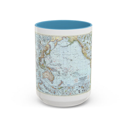 Pacific Ocean (1952) (Map) Accent Coffee Mug