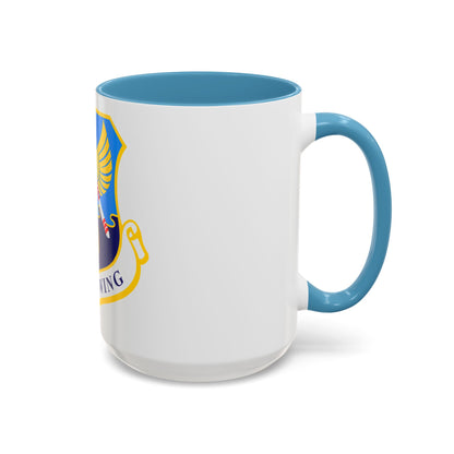 183d Wing emblem (U.S. Air Force) Accent Coffee Mug