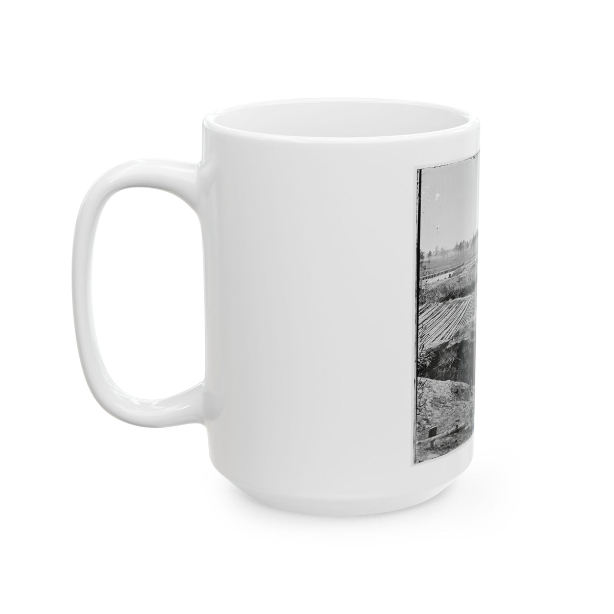 Petersburg, Va. View From Breastworks Of Fort Sedgwick (U.S. Civil War) White Coffee Mug