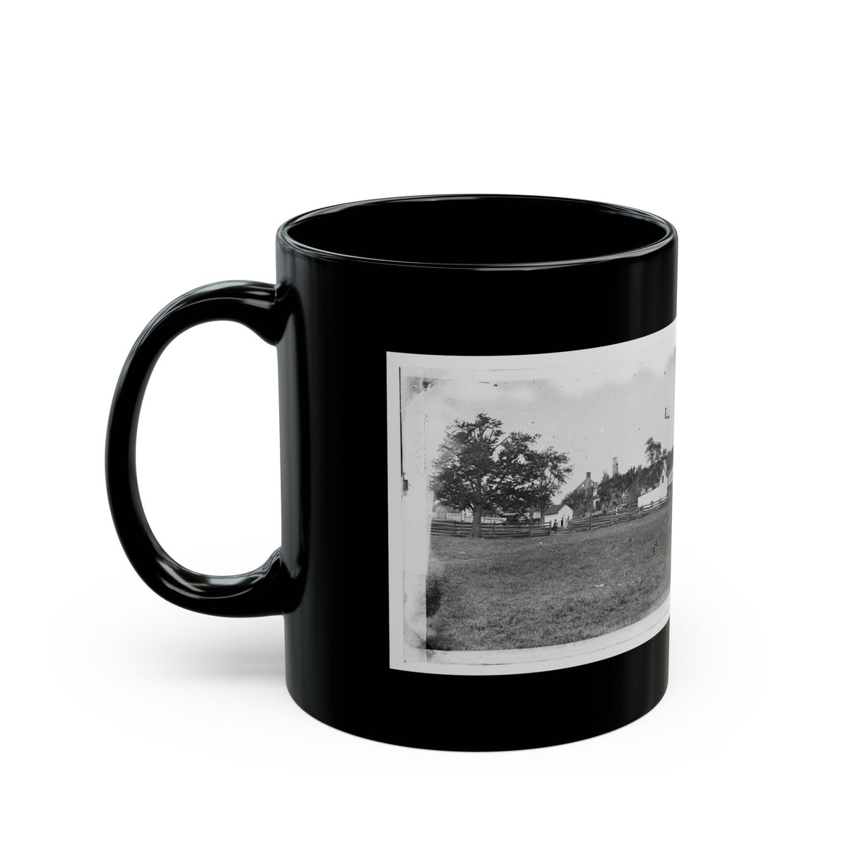 Antietam, Maryland. Ruins Of Mumma's House On The Battlefield (U.S. Civil War) Black Coffee Mug