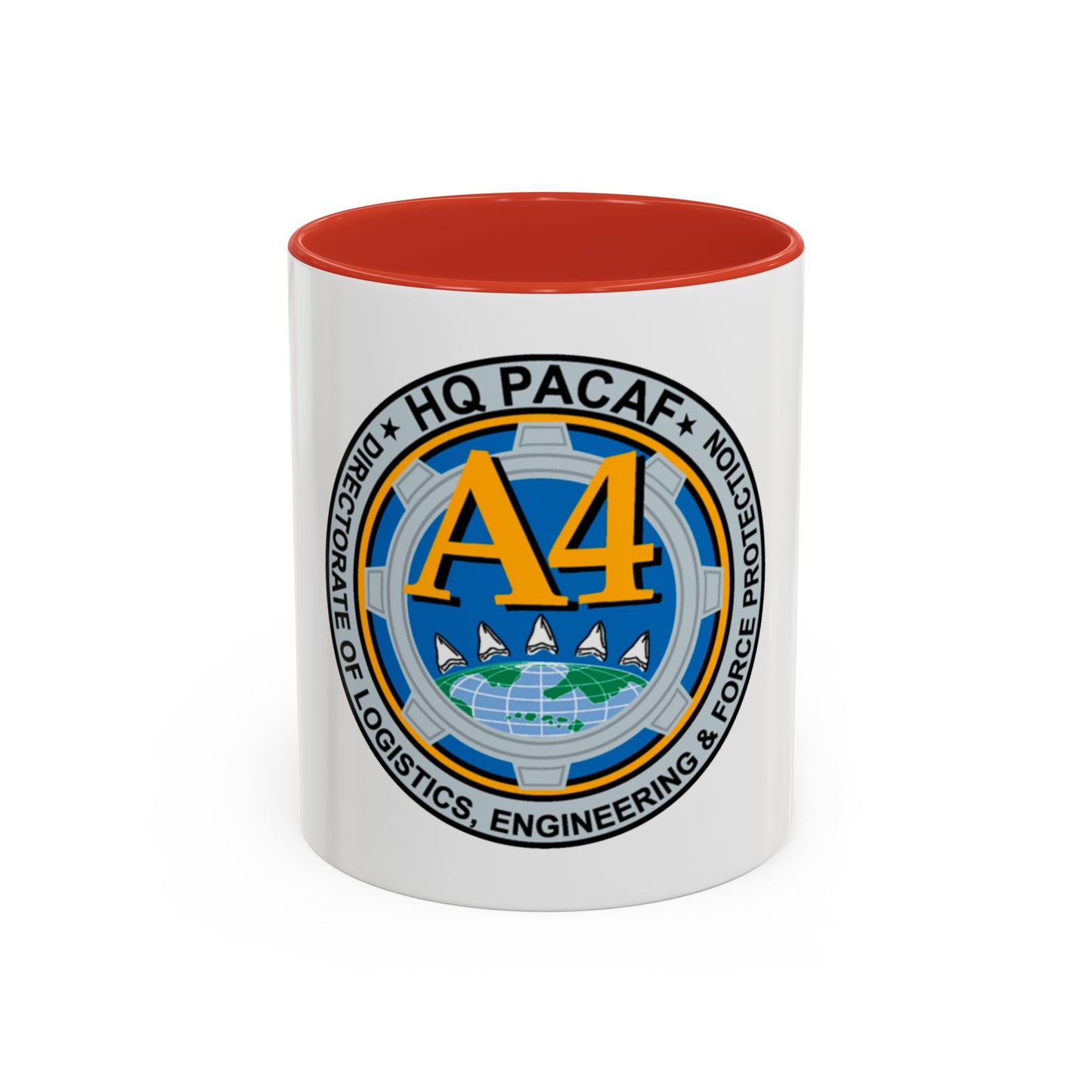 HQ PACAF A4 (U.S. Air Force) Accent Coffee Mug
