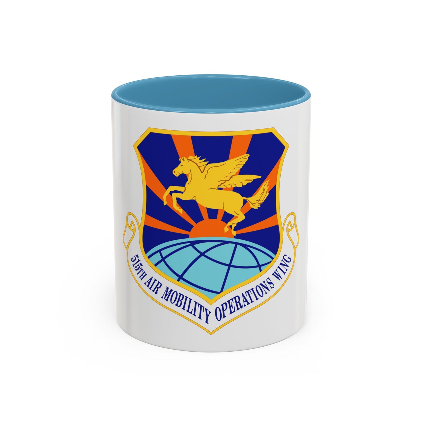 515 Air Mobility Operations Wing AMC (U.S. Air Force) Accent Coffee Mug
