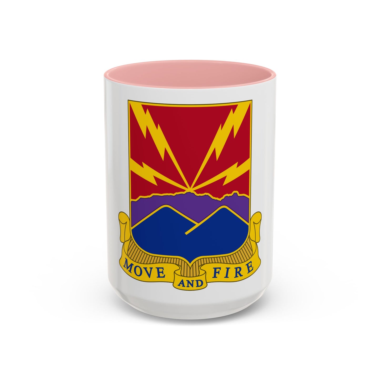 593rd Field Artillery Battalion (U.S. Army) Accent Coffee Mug