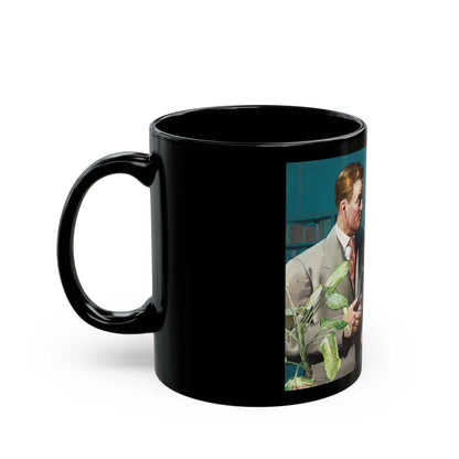 Female Conspiracy, The Saturday Evening Post magazine story illustration - Black Coffee Mug-Go Mug Yourself