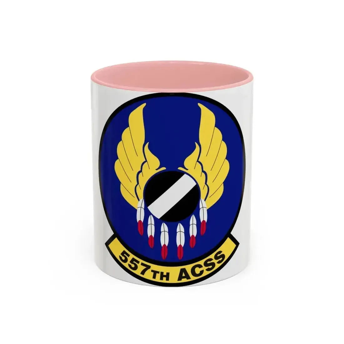 557th Aircraft Sustainment Squadron (U.S. Air Force) Accent Coffee Mug 11oz Pink - Go Mug Yourself