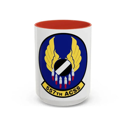 557th Aircraft Sustainment Squadron (U.S. Air Force) Accent Coffee Mug 15oz Red - Go Mug Yourself