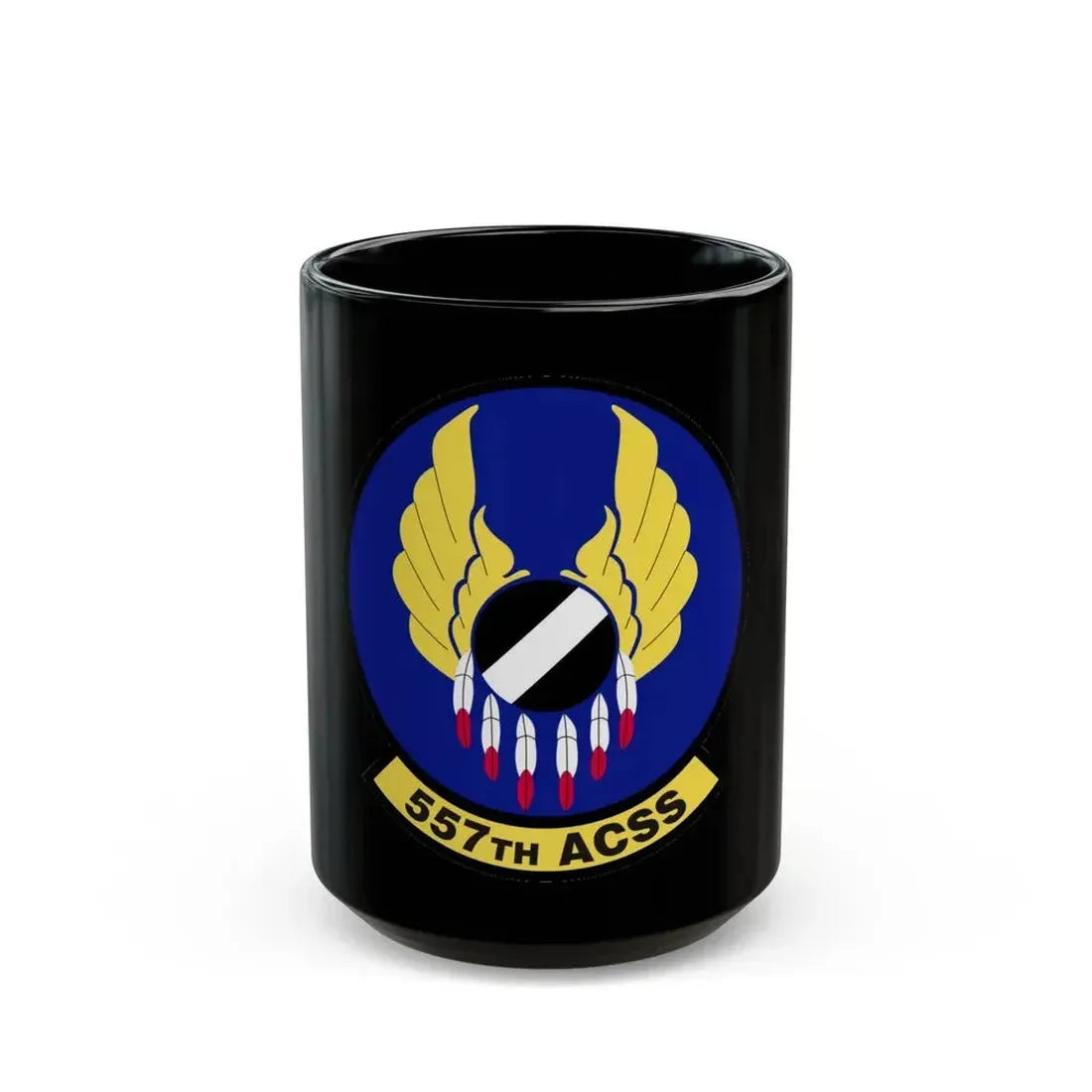 557th Aircraft Sustainment Squadron (U.S. Air Force) Black Coffee Mug 15oz - Go Mug Yourself