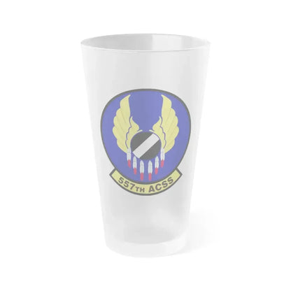 557th Aircraft Sustainment Squadron (U.S. Air Force) Frosted Pint Glass 16oz 16oz Frosted - Go Mug Yourself