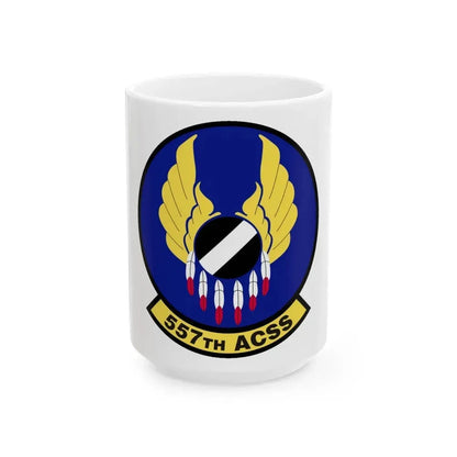 557th Aircraft Sustainment Squadron (U.S. Air Force) White Coffee Mug 15oz - Go Mug Yourself