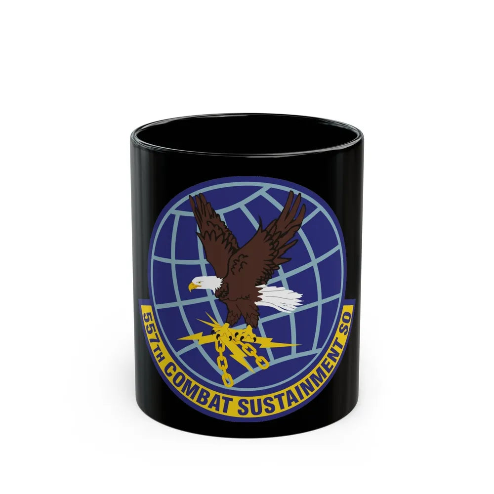 557th Combat Sustainment Squadron (U.S. Air Force) Black Coffee Mug-11oz-Go Mug Yourself