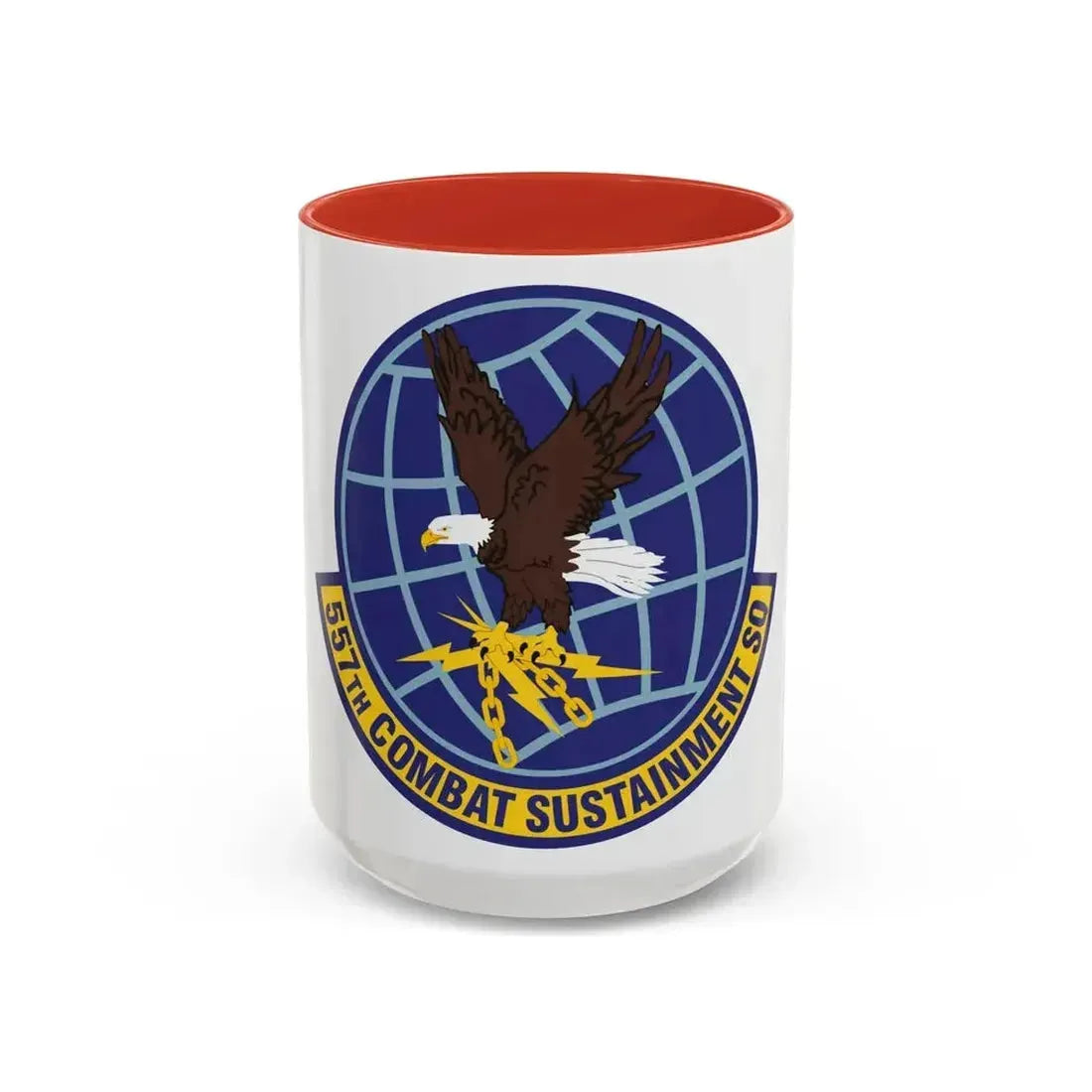 557th Combat Sustainment Squadron (U.S. Air Force) Accent Coffee Mug 15oz Red - Go Mug Yourself