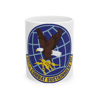 557th Combat Sustainment Squadron (U.S. Air Force) White Coffee Mug 11oz - Go Mug Yourself