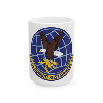 557th Combat Sustainment Squadron (U.S. Air Force) White Coffee Mug 15oz - Go Mug Yourself
