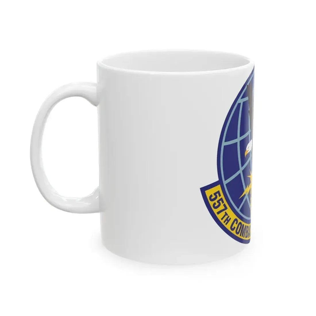 557th Combat Sustainment Squadron (U.S. Air Force) White Coffee Mug - Go Mug Yourself