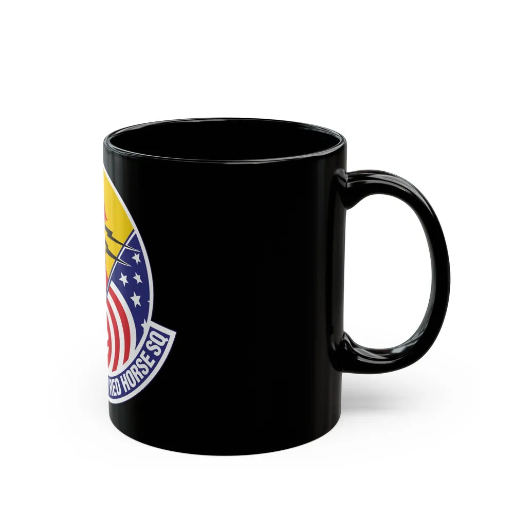 557th Expeditionary Red Horse Squadron (U.S. Air Force) Black Coffee Mug-Go Mug Yourself