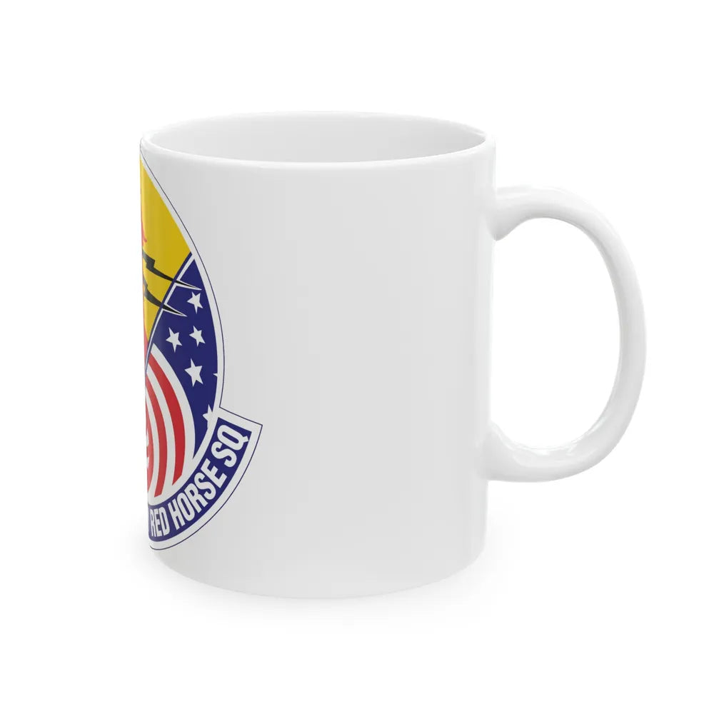 557th Expeditionary Red Horse Squadron (U.S. Air Force) White Coffee Mug-Go Mug Yourself