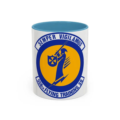 558 Flying Training Squadron AETC (U.S. Air Force) Accent Coffee Mug 11oz Light Blue - Go Mug Yourself