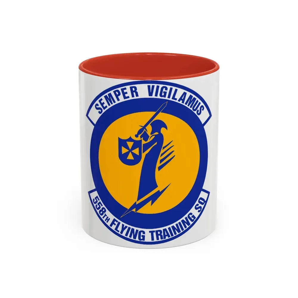 558 Flying Training Squadron AETC (U.S. Air Force) Accent Coffee Mug 11oz Red - Go Mug Yourself