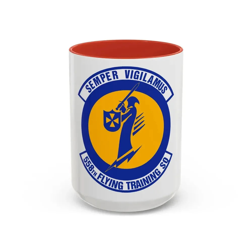 558 Flying Training Squadron AETC (U.S. Air Force) Accent Coffee Mug 15oz Red - Go Mug Yourself