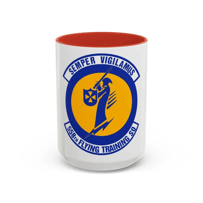 558 Flying Training Squadron AETC (U.S. Air Force) Accent Coffee Mug 15oz Red - Go Mug Yourself