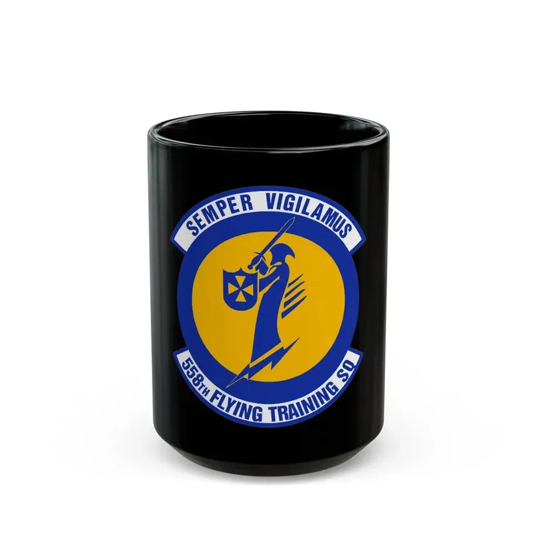 558 Flying Training Squadron AETC (U.S. Air Force) Black Coffee Mug 15oz - Go Mug Yourself