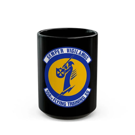 558 Flying Training Squadron AETC (U.S. Air Force) Black Coffee Mug 15oz - Go Mug Yourself