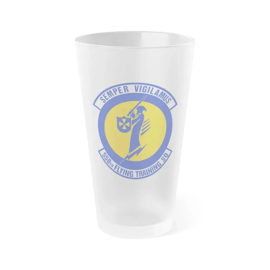 558 Flying Training Squadron AETC (U.S. Air Force) Frosted Pint Glass 16oz 16oz Frosted - Go Mug Yourself