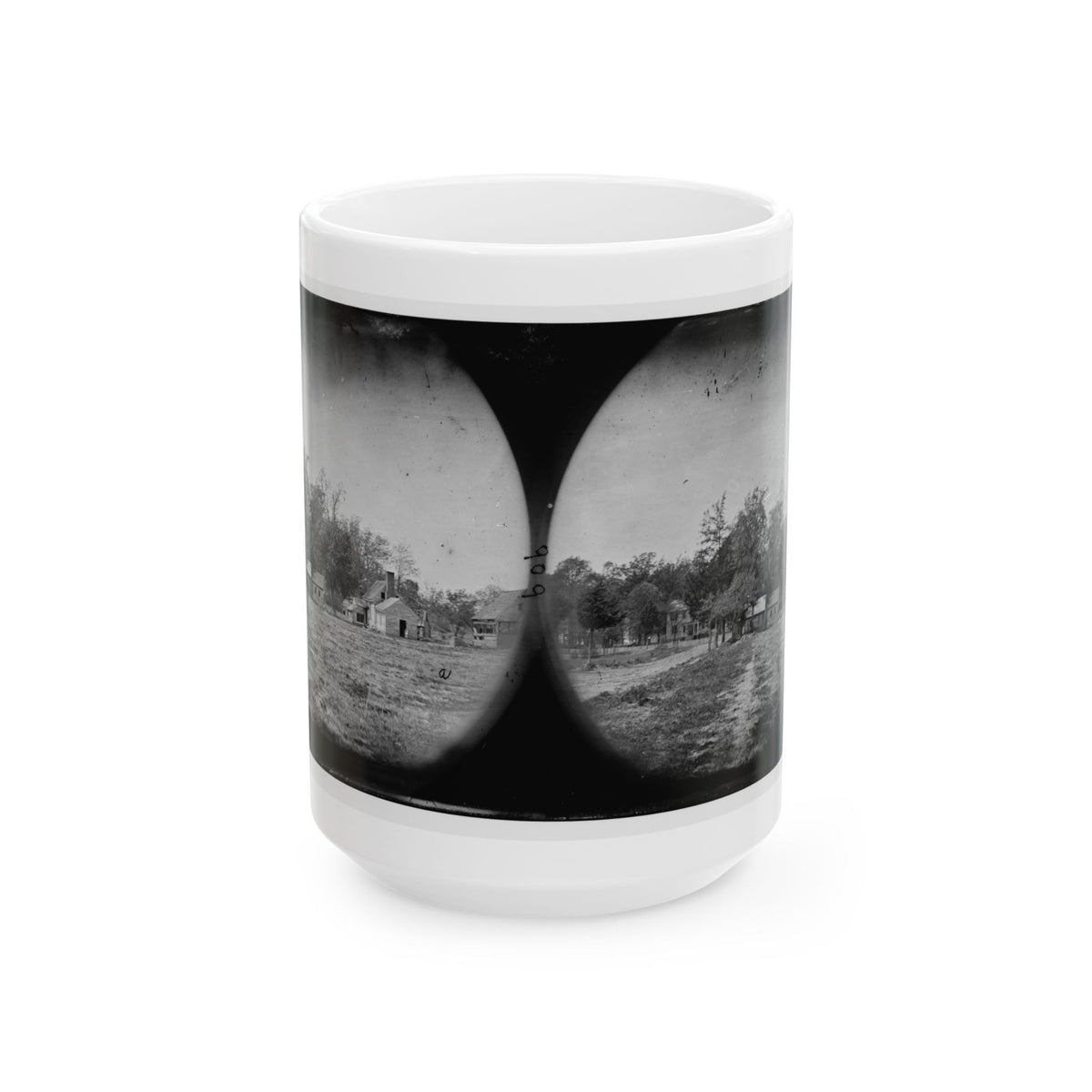 Mechanicsville, Va. View Of Houses (U.S. Civil War) White Coffee Mug