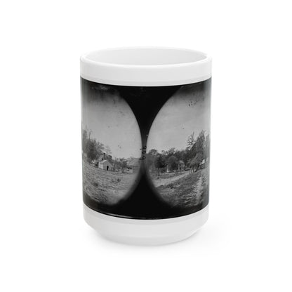 Mechanicsville, Va. View Of Houses (U.S. Civil War) White Coffee Mug