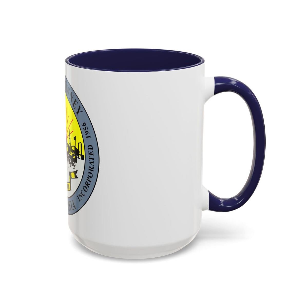 Seal of Downey California - Accent Coffee Mug