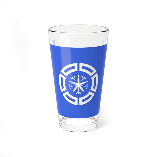 Flag of Muroran Hokkaido (Japan) Pint Glass 16oz