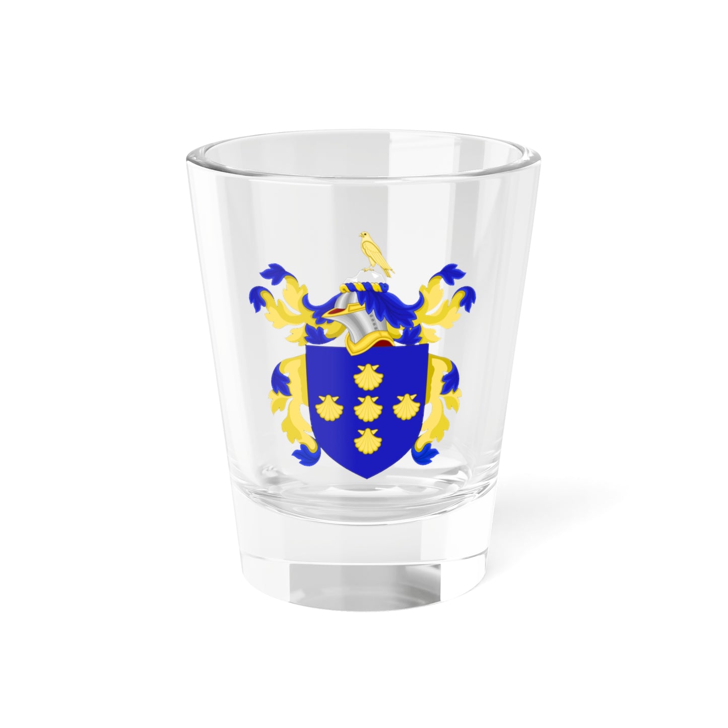 Coat of Arms of James Barker (United States) (Coat of Arms) Shot Glass 1.5oz