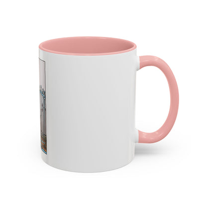The 8 of Swords (Tarot Card) Accent Coffee Mug