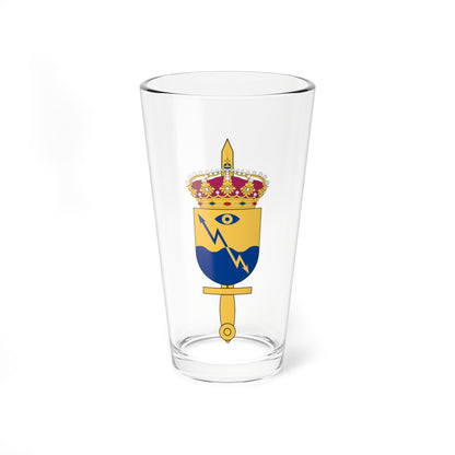 Telekrigsstödenheten vapen (Sweden) (Coat of Arms) Pint Glass 16oz