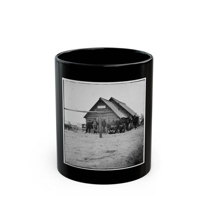 Bermuda Hundred, Va. Adams Express Office, Army Of The James (U.S. Civil War) Black Coffee Mug
