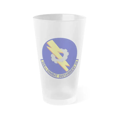 558th Combat Sustainment Squadron (U.S. Air Force) Frosted Pint Glass 16oz 16oz Frosted - Go Mug Yourself