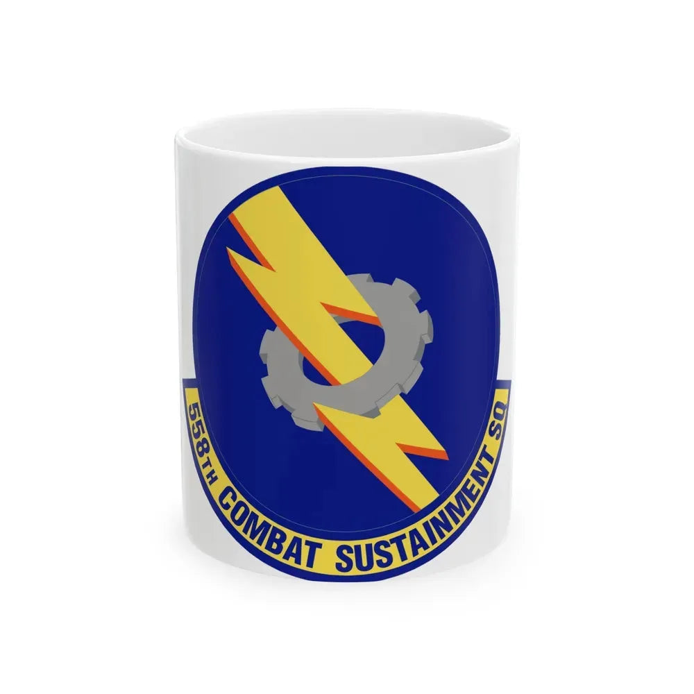 558th Combat Sustainment Squadron (U.S. Air Force) White Coffee Mug 11oz - Go Mug Yourself