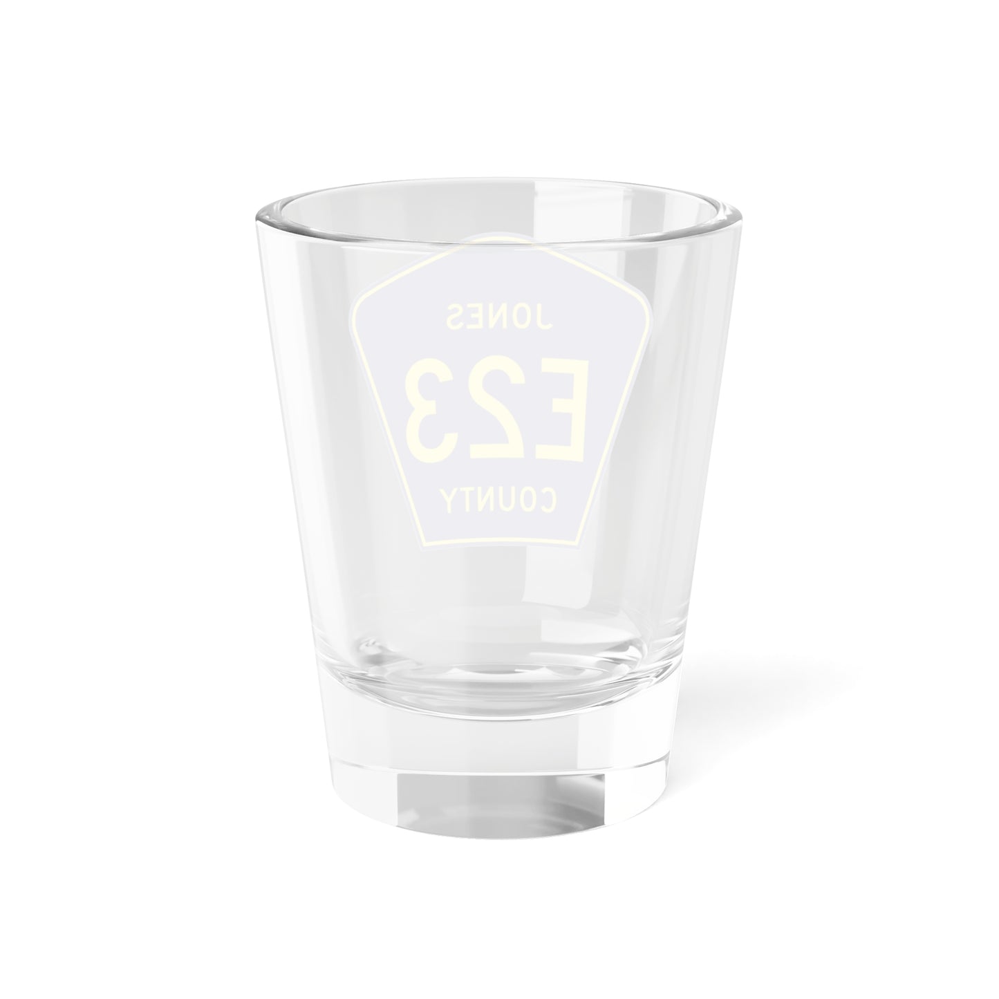 Jones County Route E23 IA (Iowa) (Road Sign) Shot Glass 1.5oz