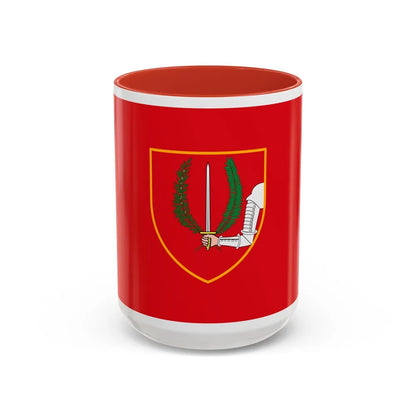 Flag of Birgu Malta - Accent Coffee Mug-15oz-Red-Go Mug Yourself