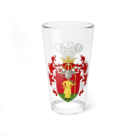 Coat of arms of Zaporozhia with helmet (Ukraine) (Coat of Arms) Pint Glass 16oz
