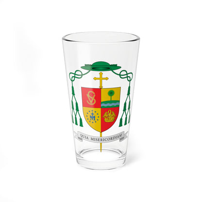 Escudo de Evaldo Carvalho dos Santos (Spain) (Coat of Arms) Pint Glass 16oz